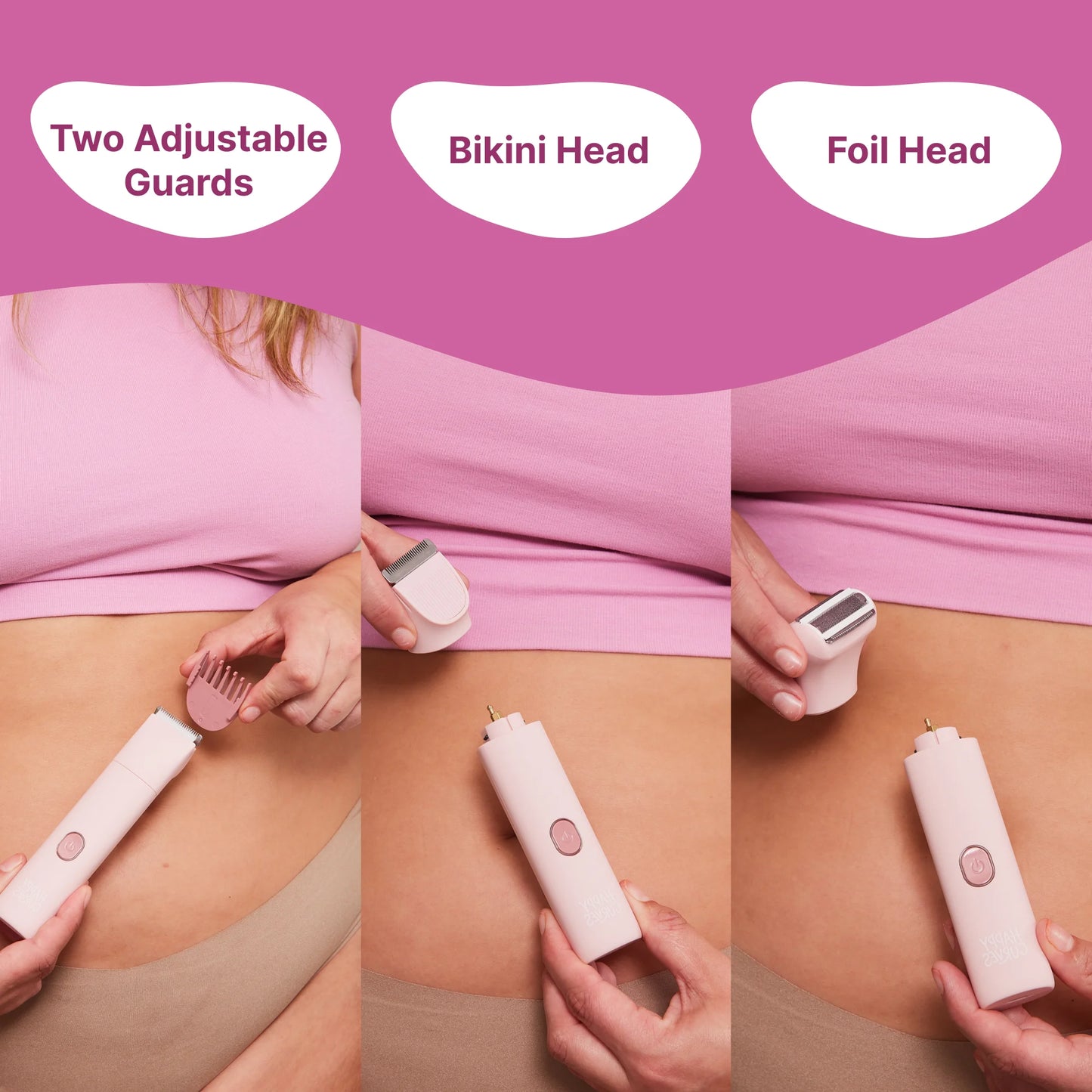 Smoothie Bikini Trimmer, Waterproof Electric Shaving Razor for Women (Mint)